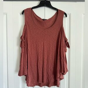 Express Cold shoulder flowy top